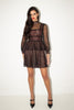 Alexander McQueen <br> Pre-Fall 2016 sheer silk mesh peplum dress