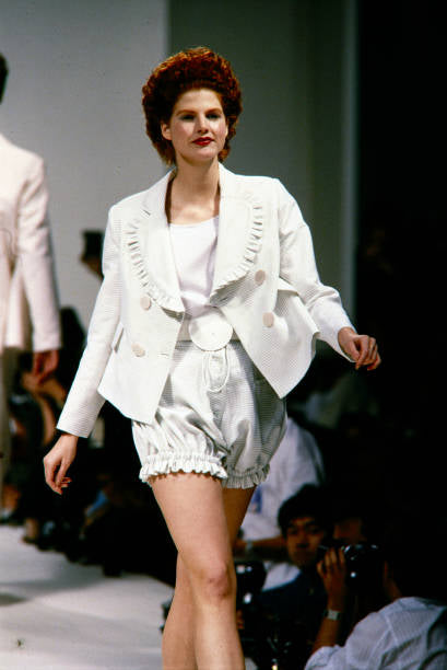 Vivienne Westwood <br> S/S 1985 'Mini Crini' velvet jacket & bloomers suit