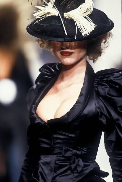 Vivienne Westwood <br> S/S 1995 'Erotic Zones' velvet & satin corset mini dress