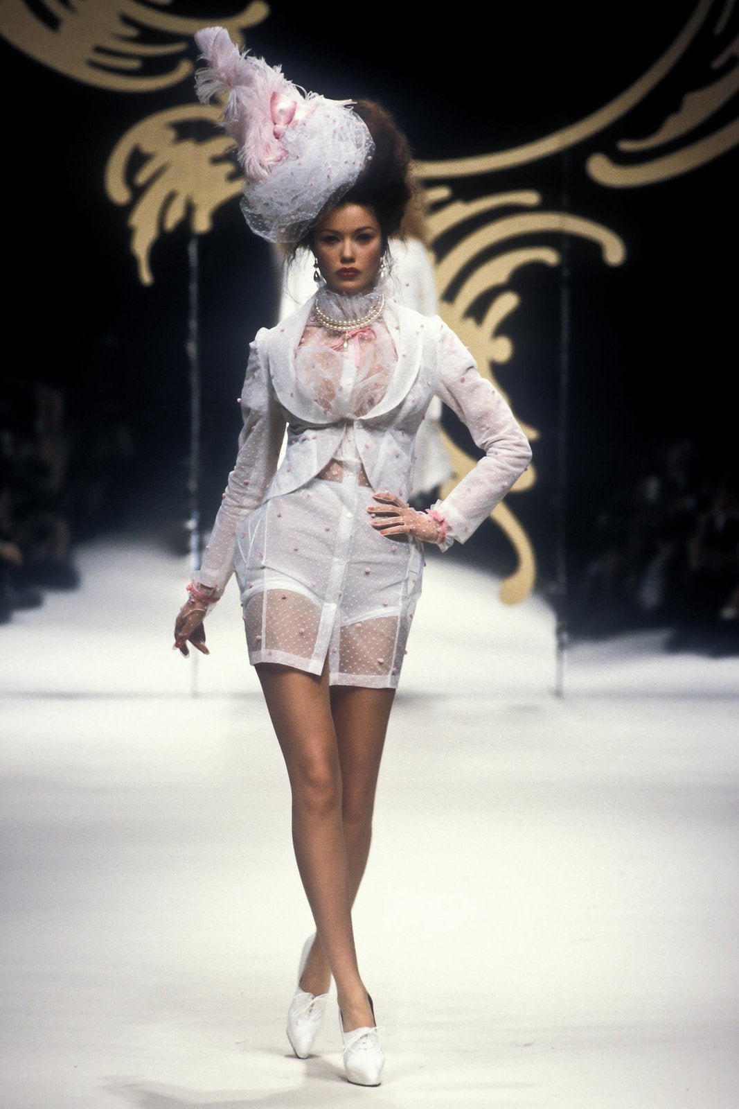 Vivienne Westwood <br> S/S 1995 'Erotic Zones' velvet & satin corset mini dress