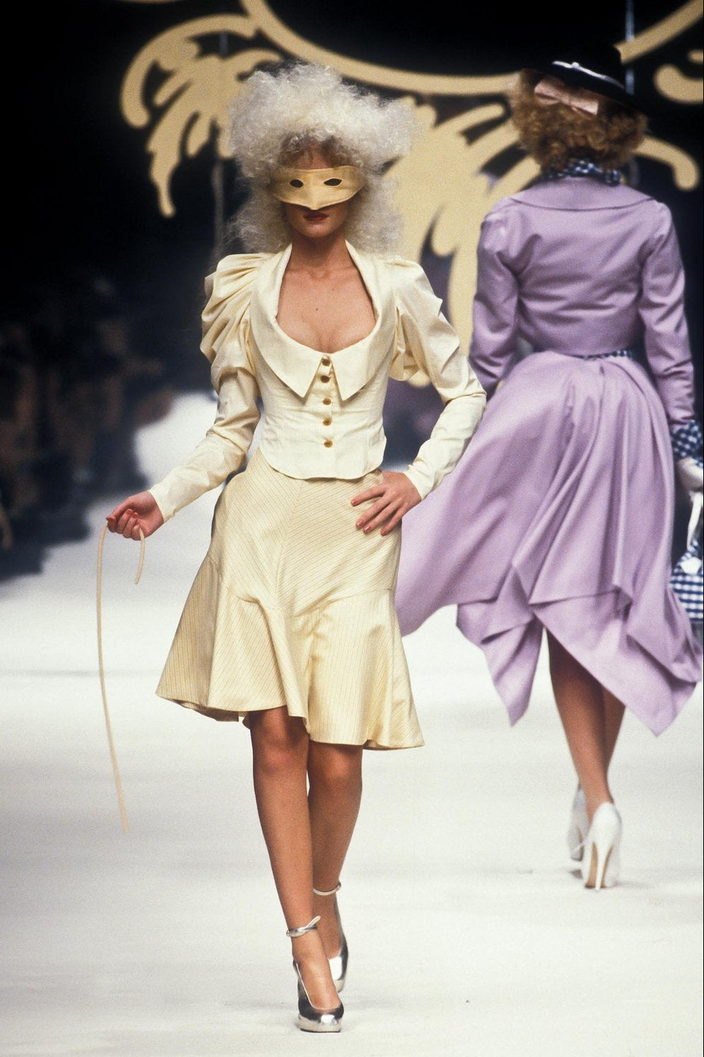 Vivienne Westwood <br> S/S 1995 'Erotic Zones' velvet & satin corset mini dress