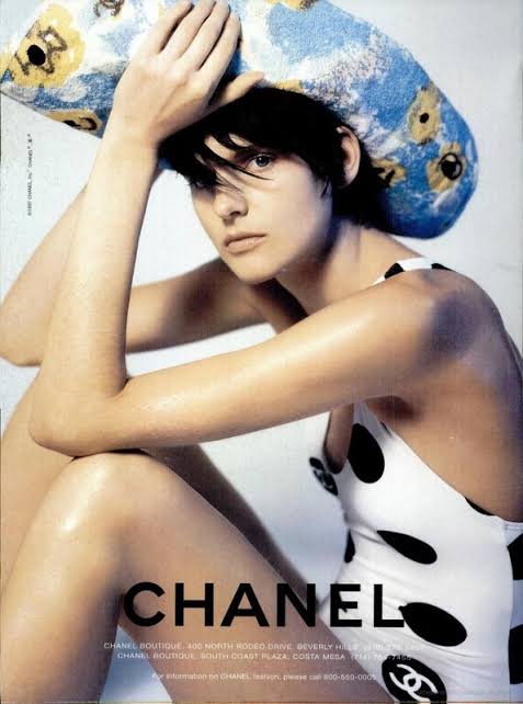 Chanel <br> S/S 1997 runway pastel logo print dress