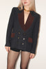 Sonia Rykiel <br> 80's double breasted statement collar blazer