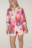 David Jones <br> 60's waffle cotton flower power tunic