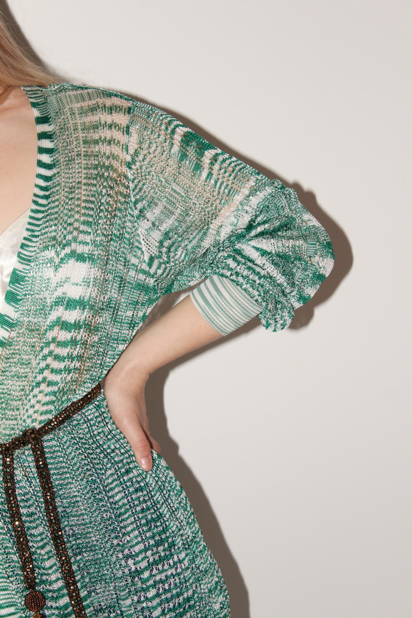 Missoni <br> Signature zig-zag crochet knit cover-up robe