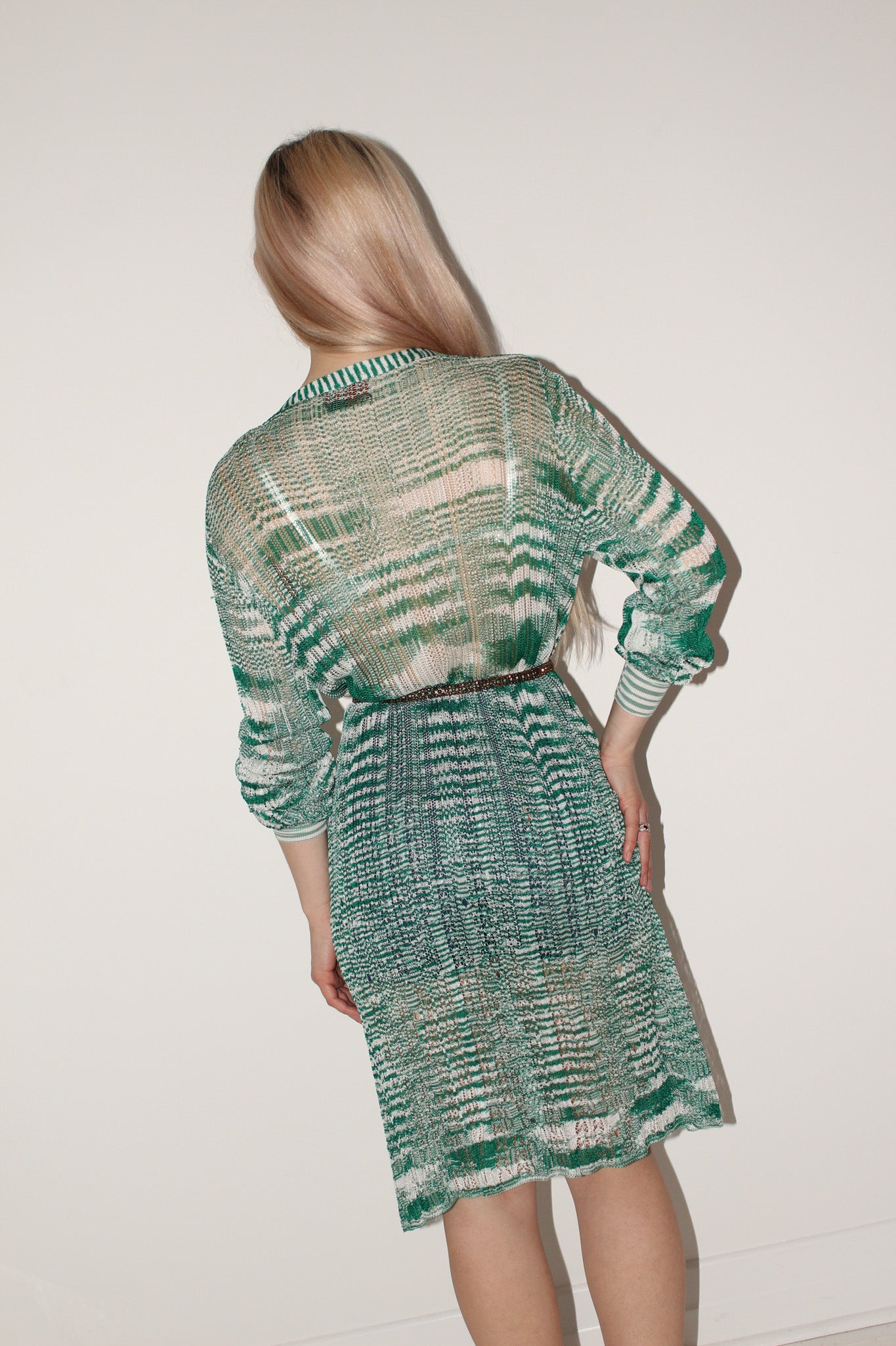 Missoni <br> Signature zig-zag crochet knit cover-up robe