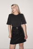 Prada <br> F/W 1994 nylon skirt with logo buckle belt