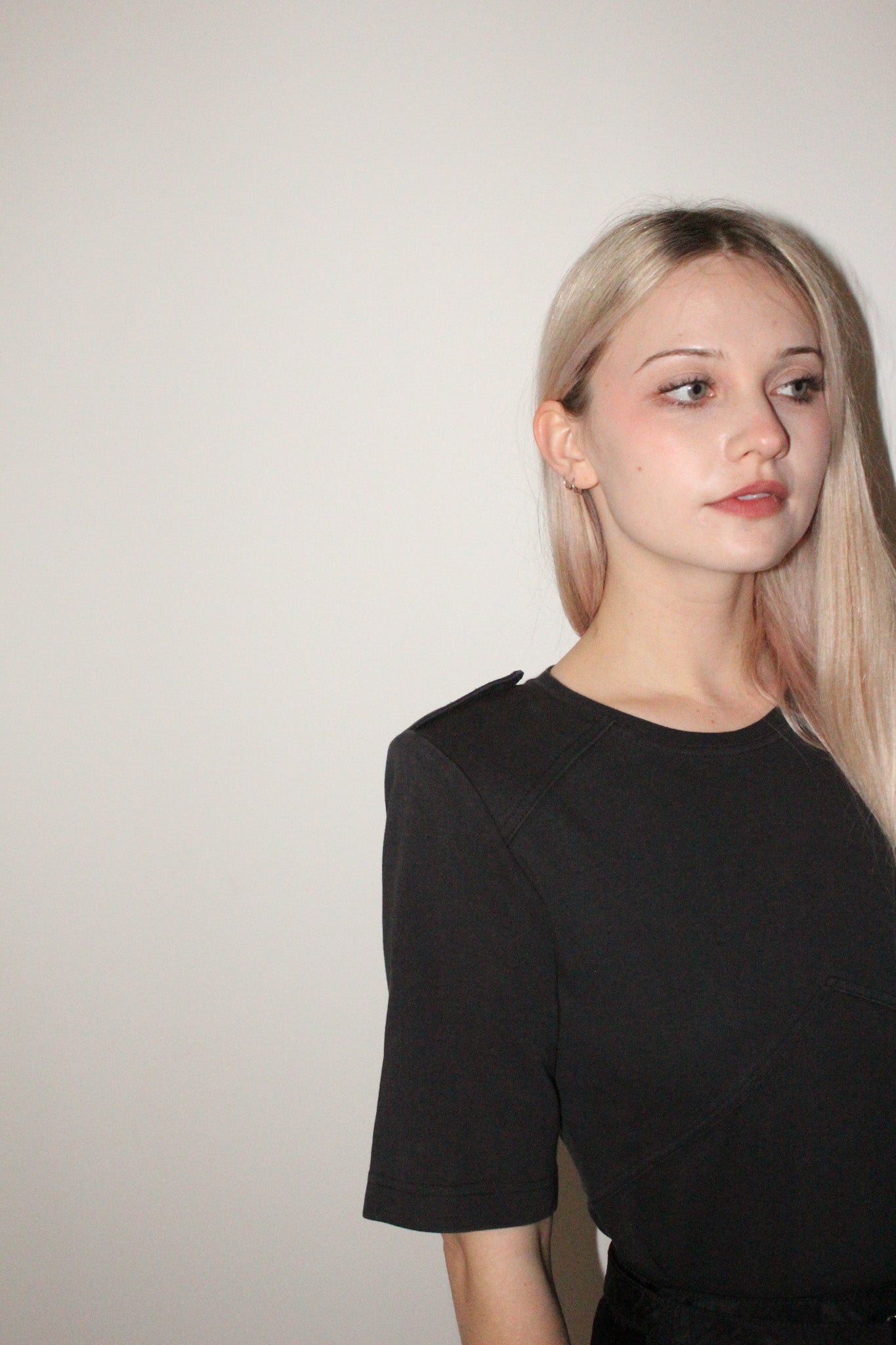 Max Mara <br> 2000's panelled top with sculpted shoulders