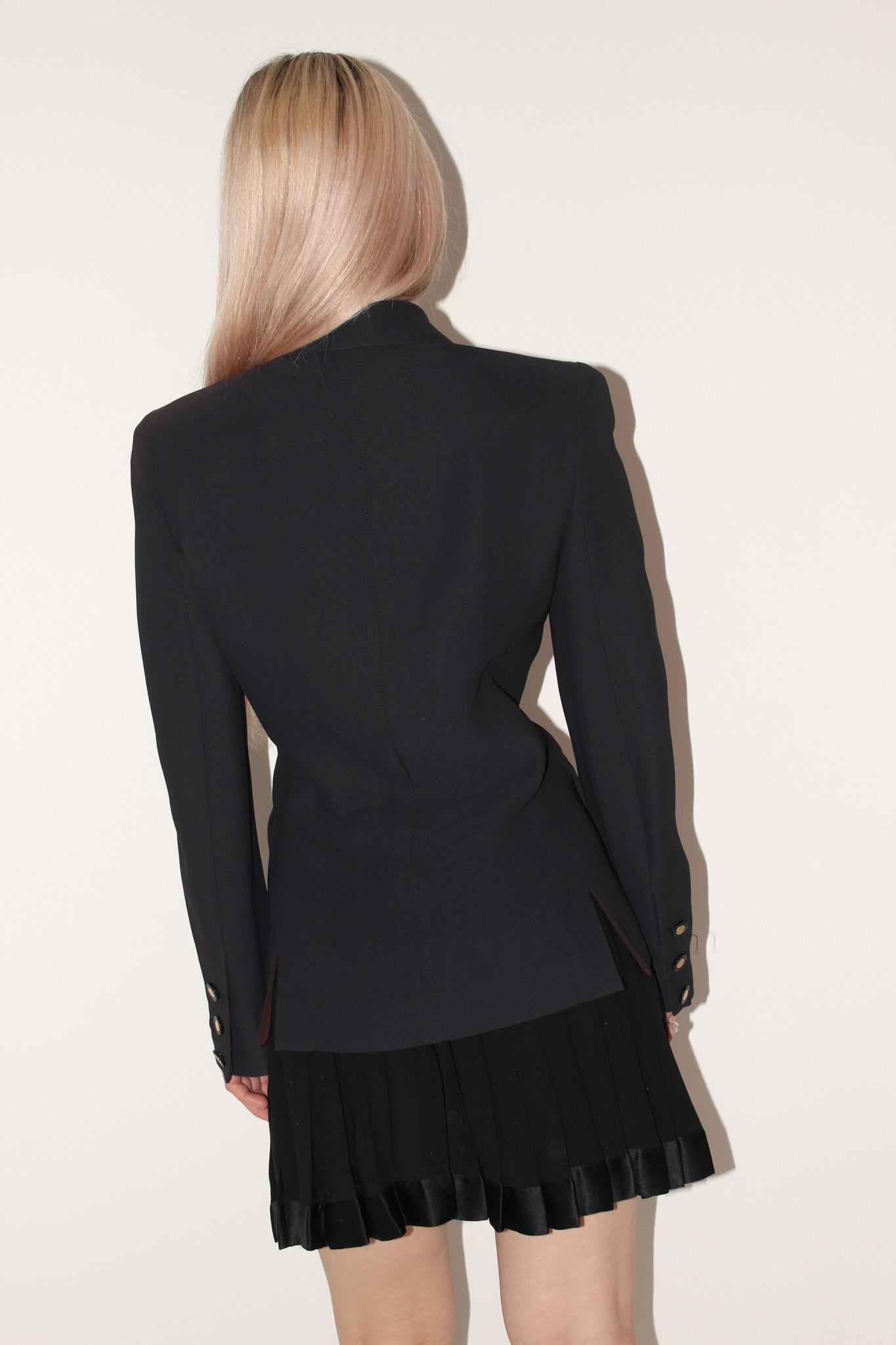 Sonia Rykiel <br> 80's double breasted statement collar blazer