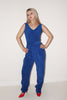 Sandy Shaw <br> 70's terry towelling scoop back jumpsuit