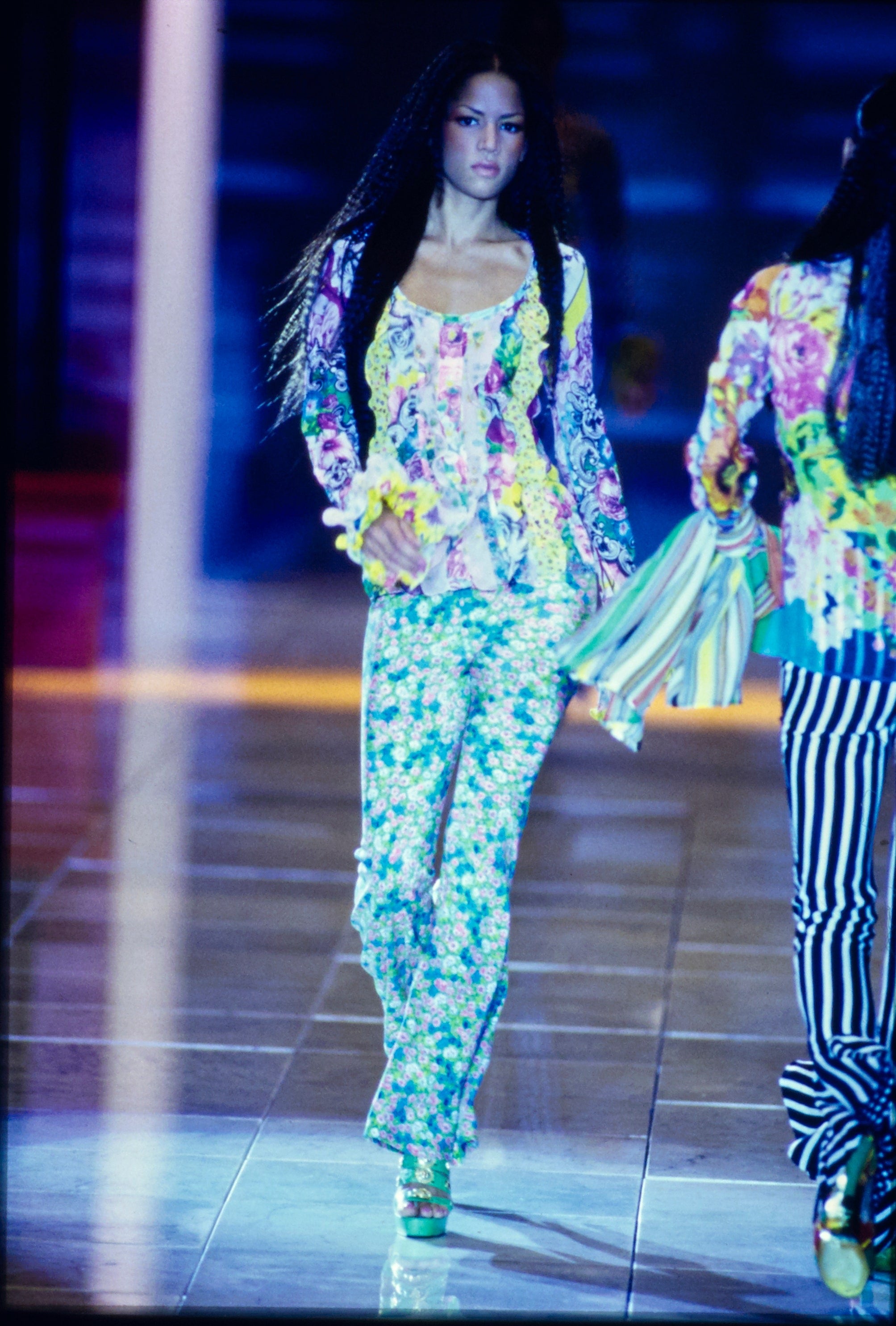 Gianni Versace <br> S/S 1993 collection floral print two piece