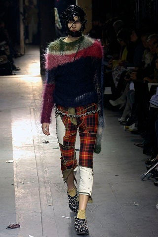 Comme des Garçons x Junya Watanabe <br> F/W 2006 runway distressed mohair knit