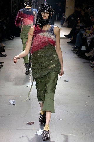 Comme des Garçons x Junya Watanabe <br> F/W 2006 runway distressed mohair knit