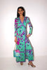 Emilio Pucci <br> 60's silk jersey signature print maxi gown/jumpsuit