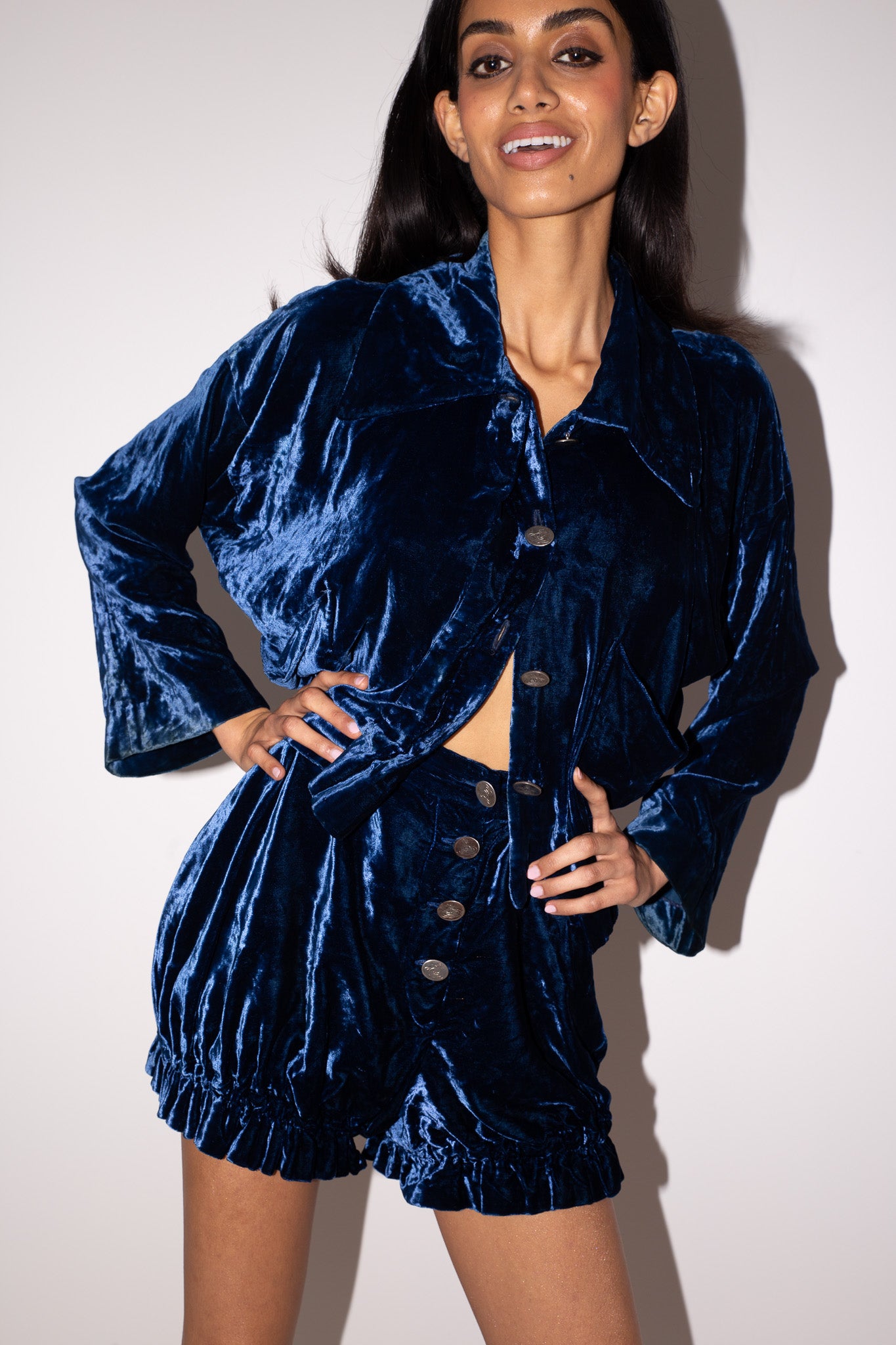 Vivienne Westwood <br> S/S 1985 'Mini Crini' velvet jacket & bloomers suit