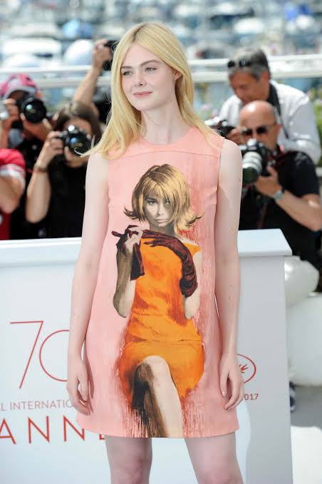 Prada <br> F/W 2017 runway & campaign Poster Girl print shift dress