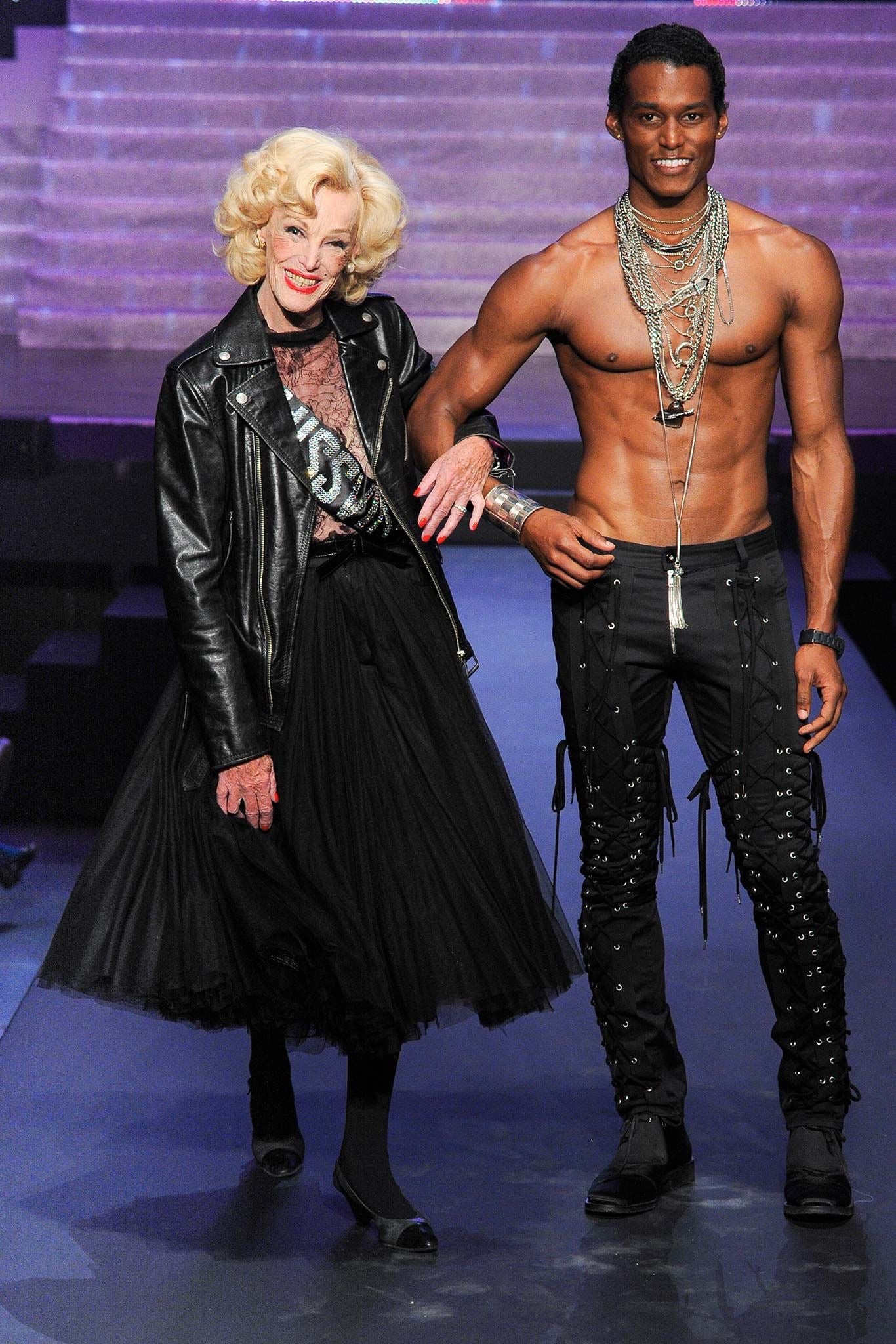 Jean Paul Gaultier <br> S/S 2015 runway lace up front pants