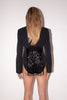 Gianfranco Ferre <br> 00's tailored blazer with beaded fringe back detail