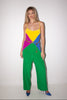 Max Mara <br> S/S 1992 Sportmax runway panelled silk jumpsuit