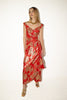 Arnold Scaasi <br> 60's Couture metallic brocade draped wrap gown