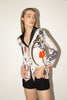Balenciaga <br> Nicolas Ghesquière F/W 2011 runway & campaign silk print button down