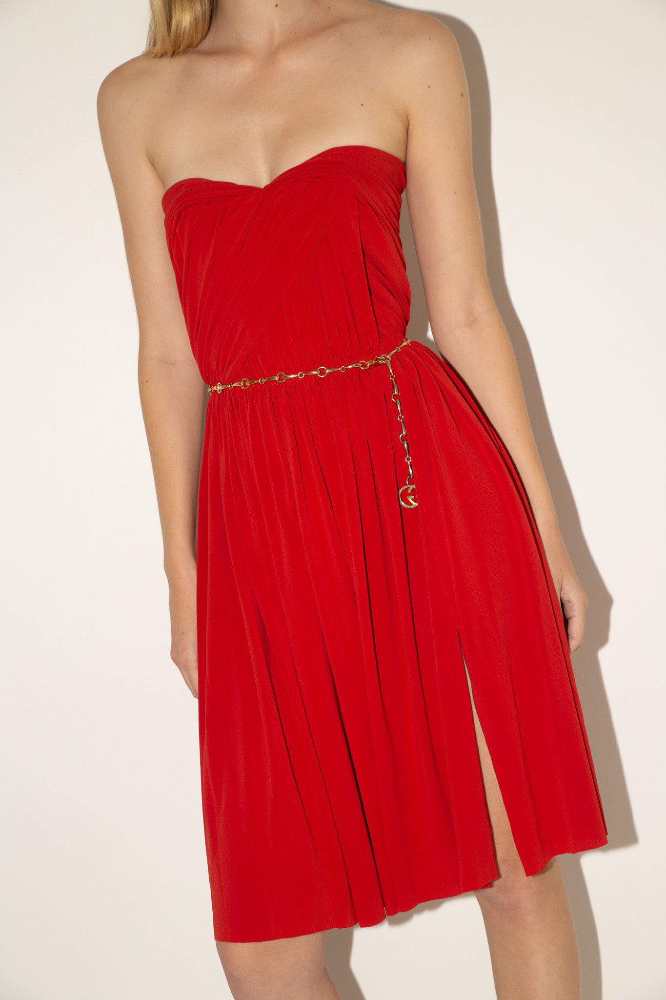 Lanvin <br> Resort 2012 strapless grecian draped dress