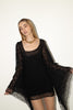 Valentino <br> F/W 1994 runway & campaign silk chiffon dramatic sleeve dress