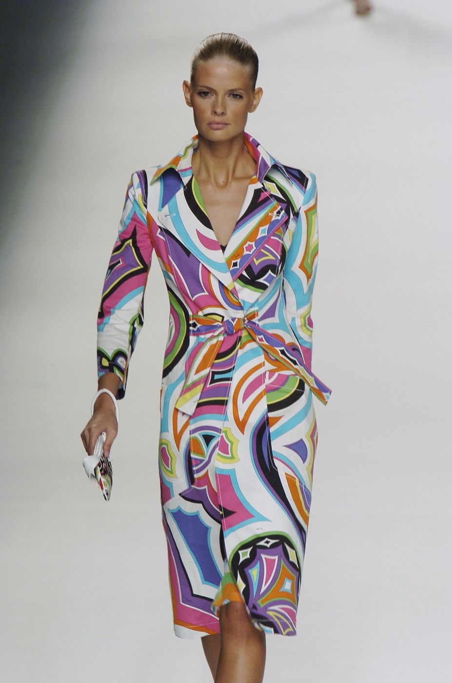 Emilio Pucci <br> S/S 2005 rainbow printed cotton cap