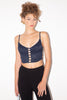 Versace <br> S/S 1995 Versus quilted satin bustier with cut-outs