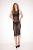 John Richmond <br> 90's crystal rib cage sheer dress