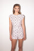 Miu Miu <br> S/S 2000 bowling pin print silk romper