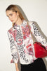 Roberto Cavalli <br> 2000's metallic glitter print silk shirt