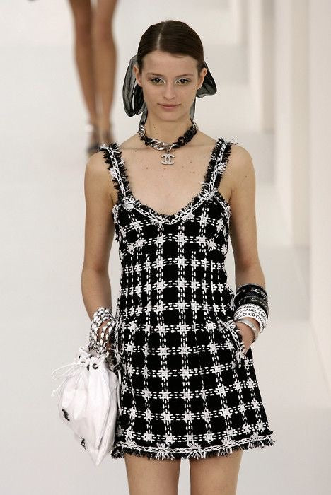 Chanel <br> S/S 2007 Karl Lagerfeld runway tweed mini dress