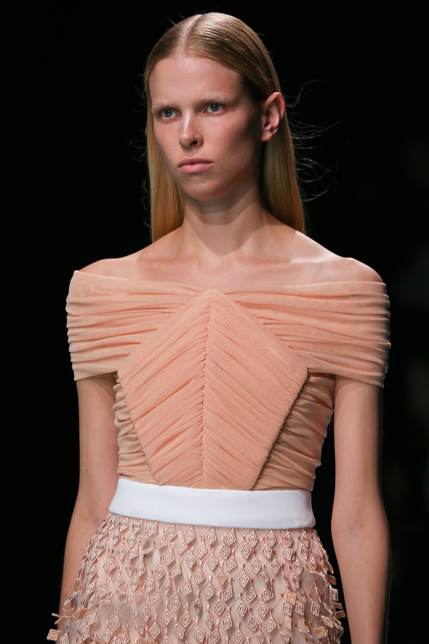 Balenciaga <br> S/S 2015 runway & campaign pleated bodice dress