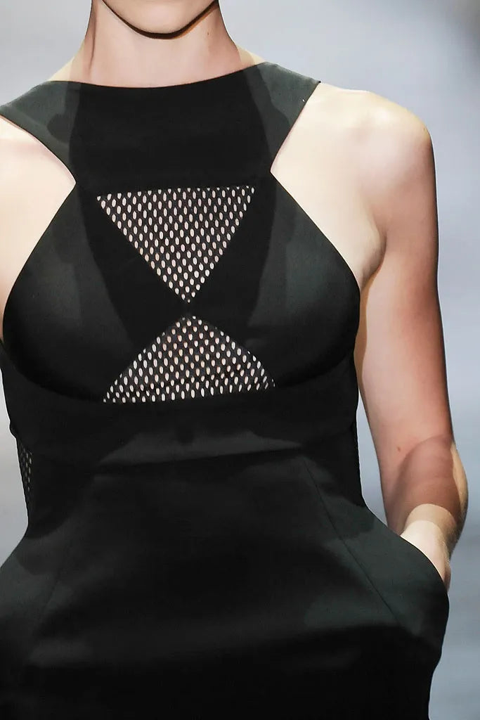 Gucci <br> S/S 2010 runway dress with cut-out back and chrome logo buckle detailing