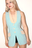 Moschino <br> 90's Cheap & Chic contrast trim tailored vest