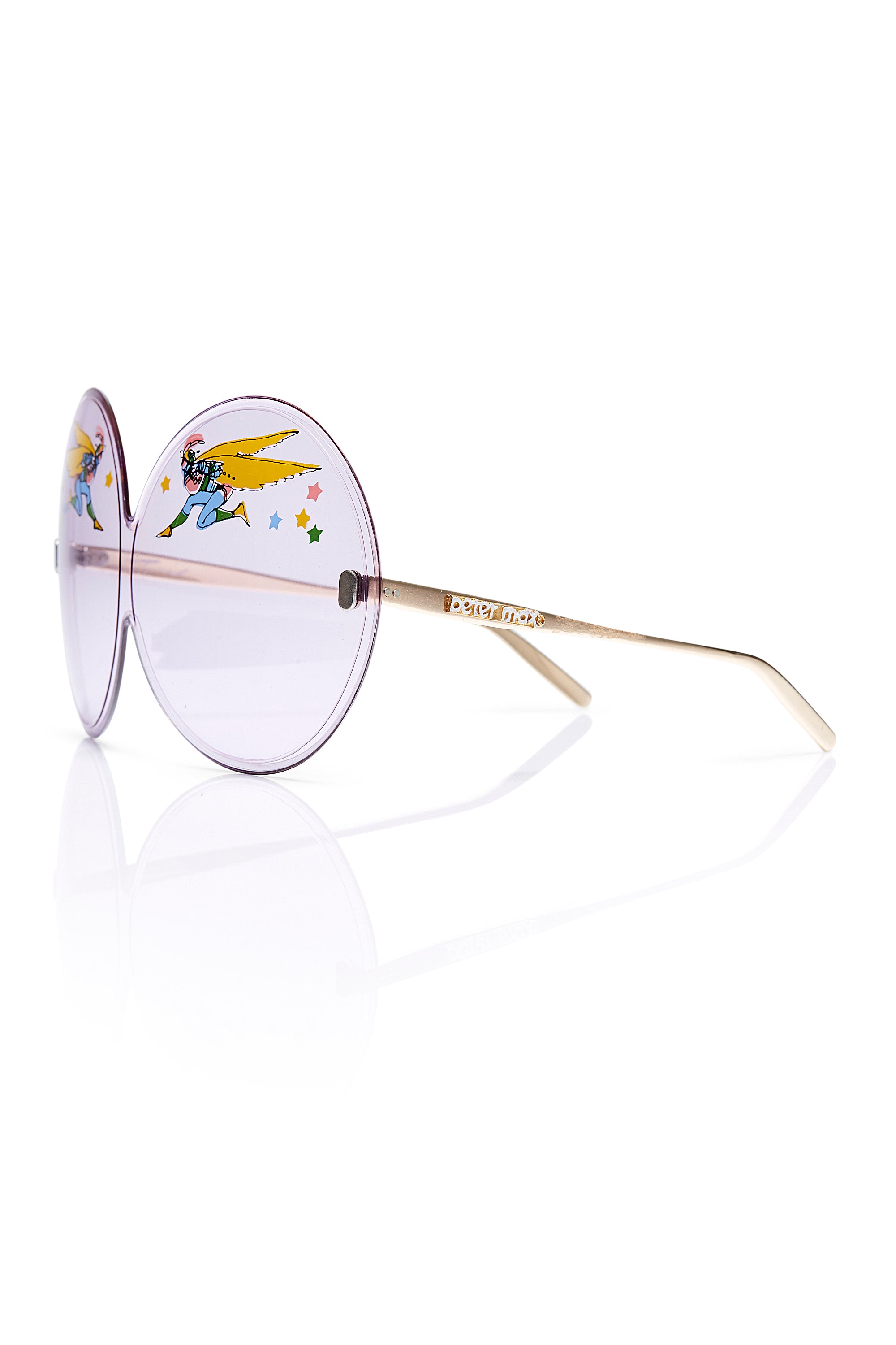 Peter Max<br> 1960's super rare wearable art graphic lense sunglasses