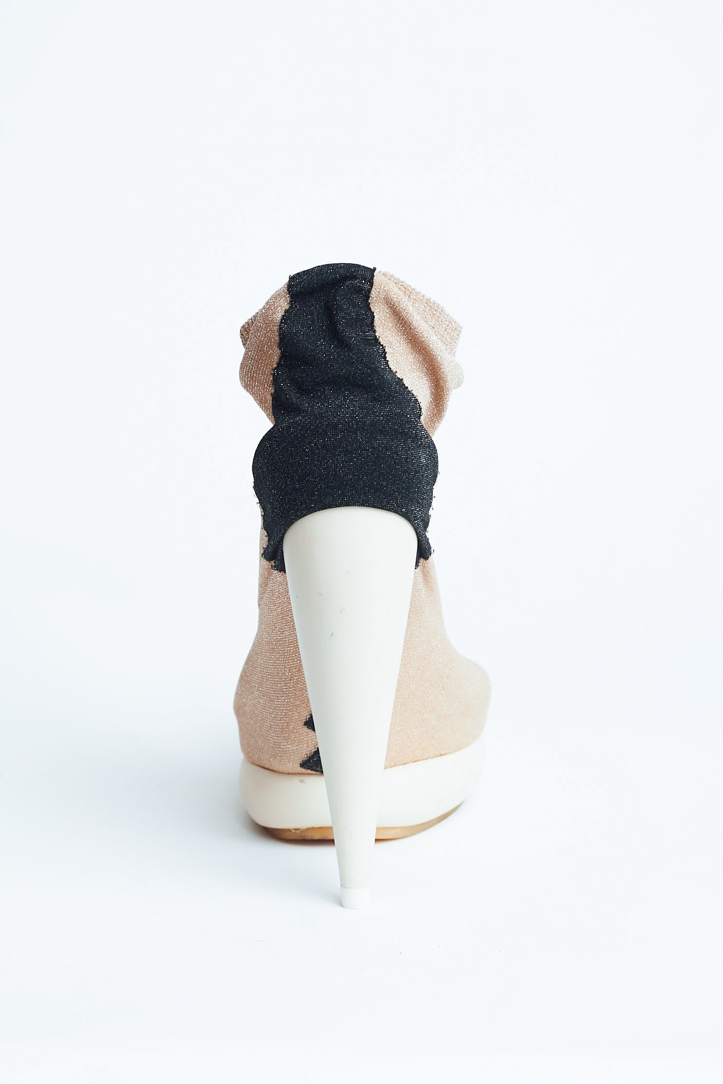 Balenciaga <br> Nicolas Ghesquière S/S 2009 runway lurex sock boots