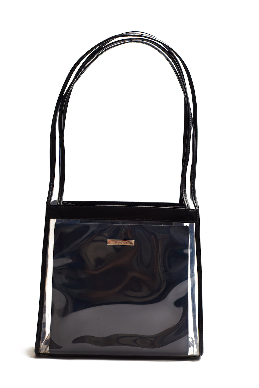 Gucci <br> 90's Gucci by Tom Ford two in one PVC shopper + leather mini bag