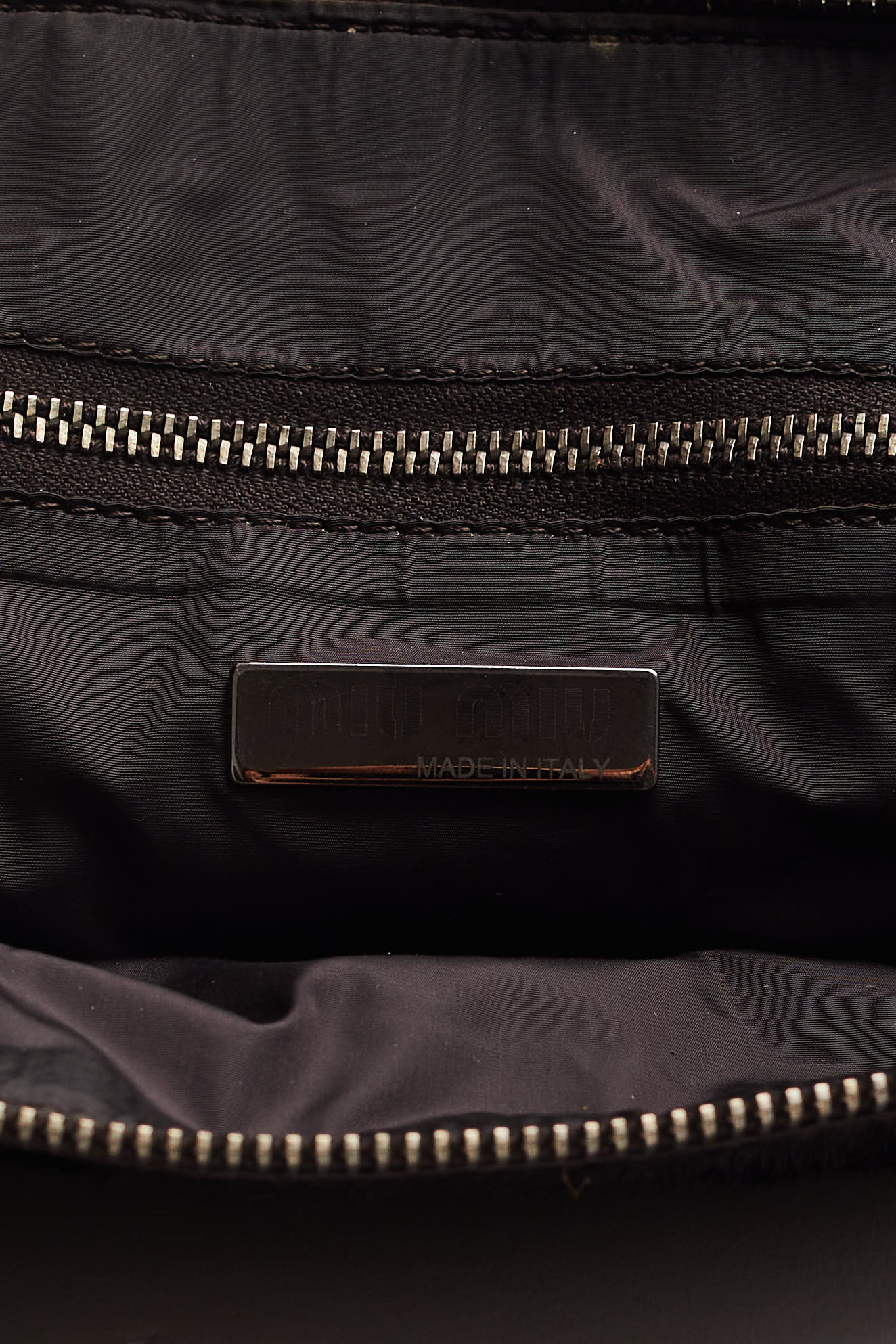 Miu Miu <br> 90's ponyskin & distressed leather mini bag