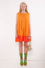 Issey Miyake <br> F/W 1996 Pleats Please neon colourblock tunic dress