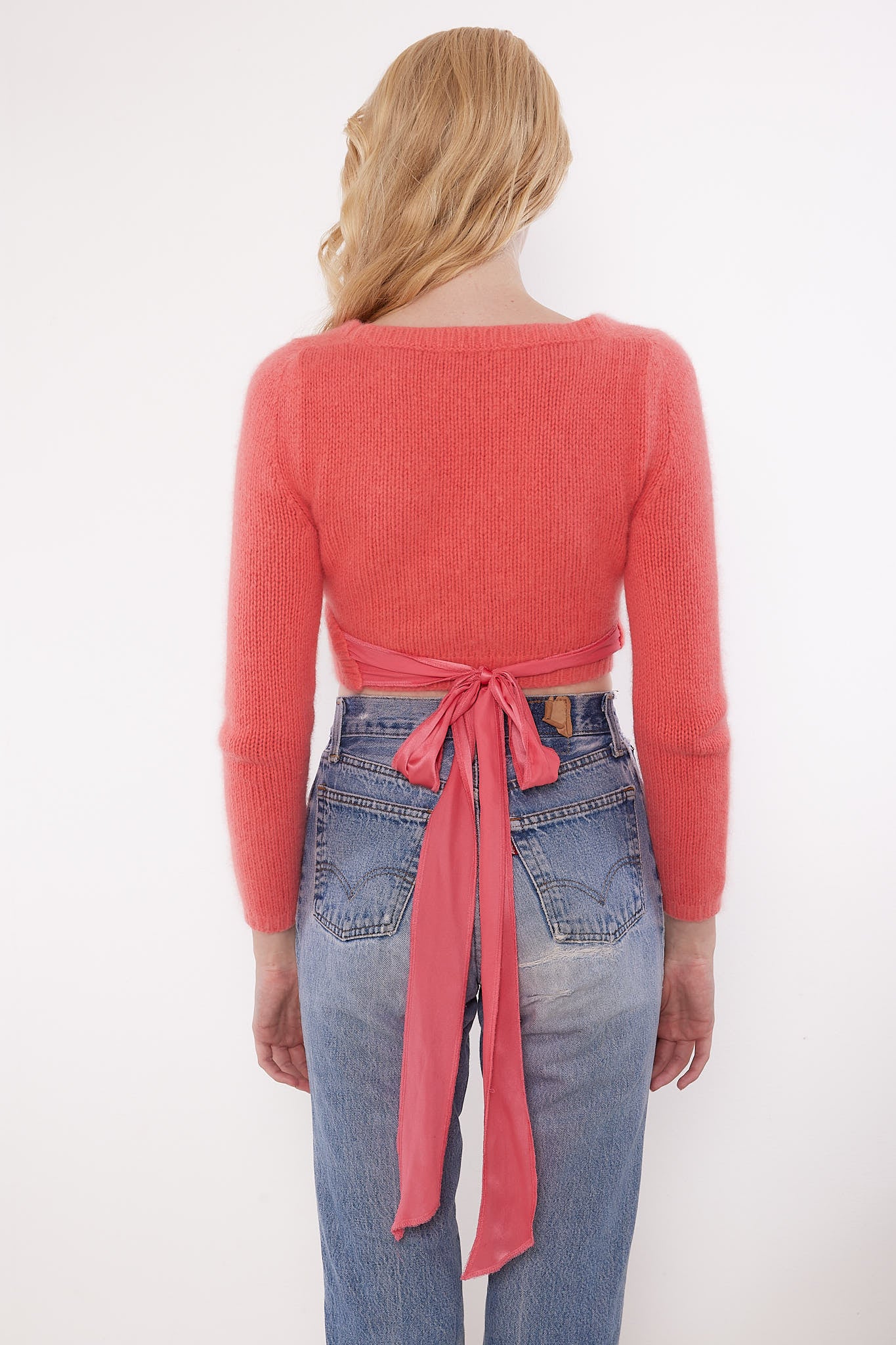 Blumarine <br> 90's angora ballerina wrap sweater
