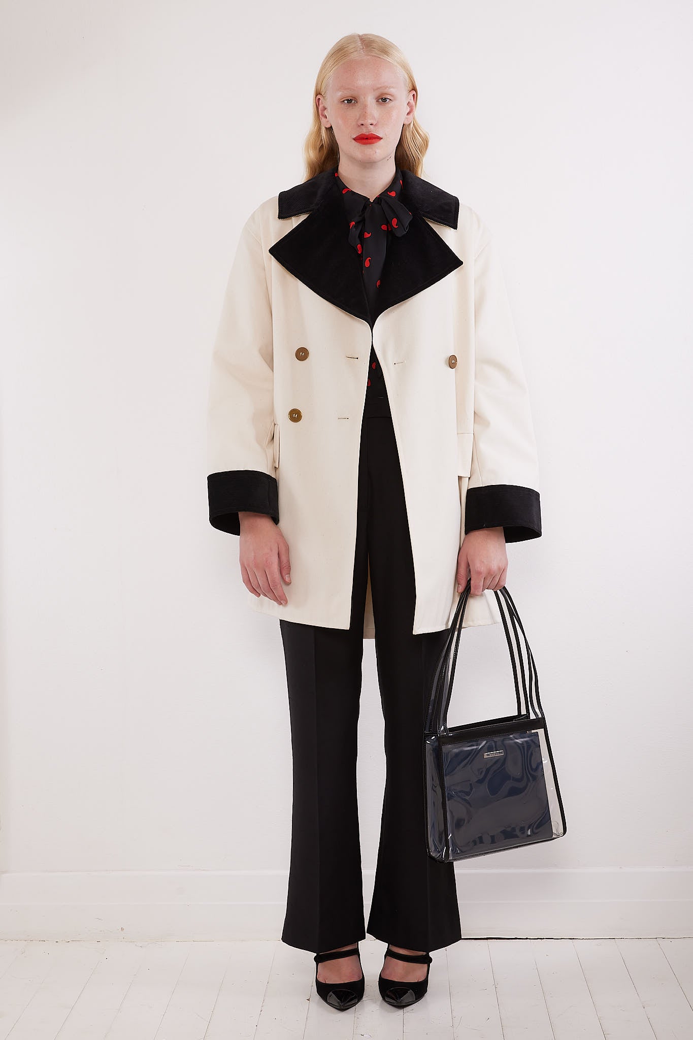 Yves Saint Laurent <br> 70's canvas & corduroy coat