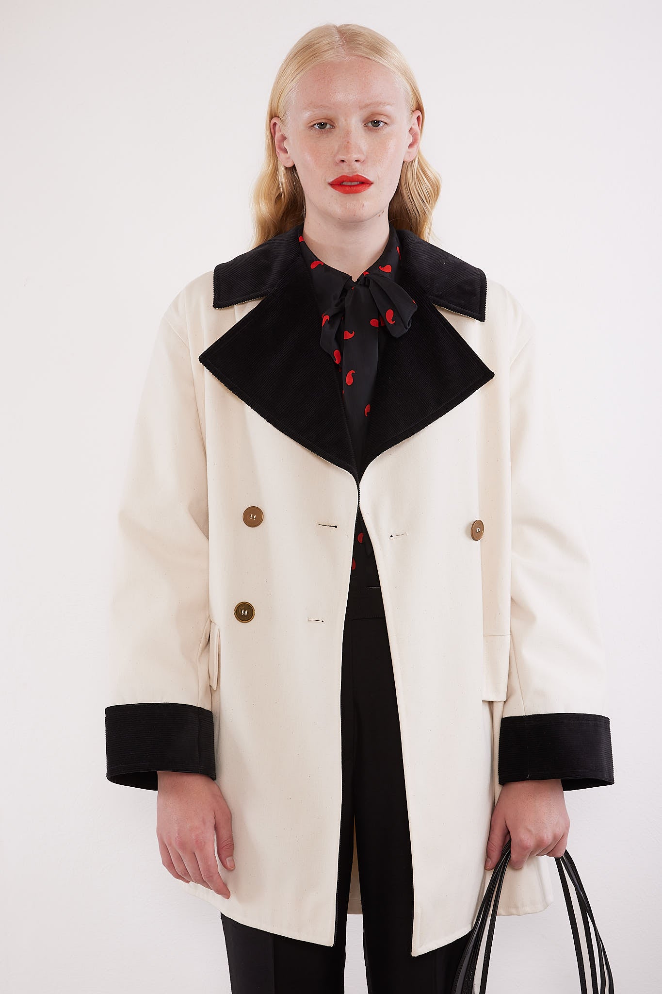 Yves Saint Laurent <br> 70's canvas & corduroy coat