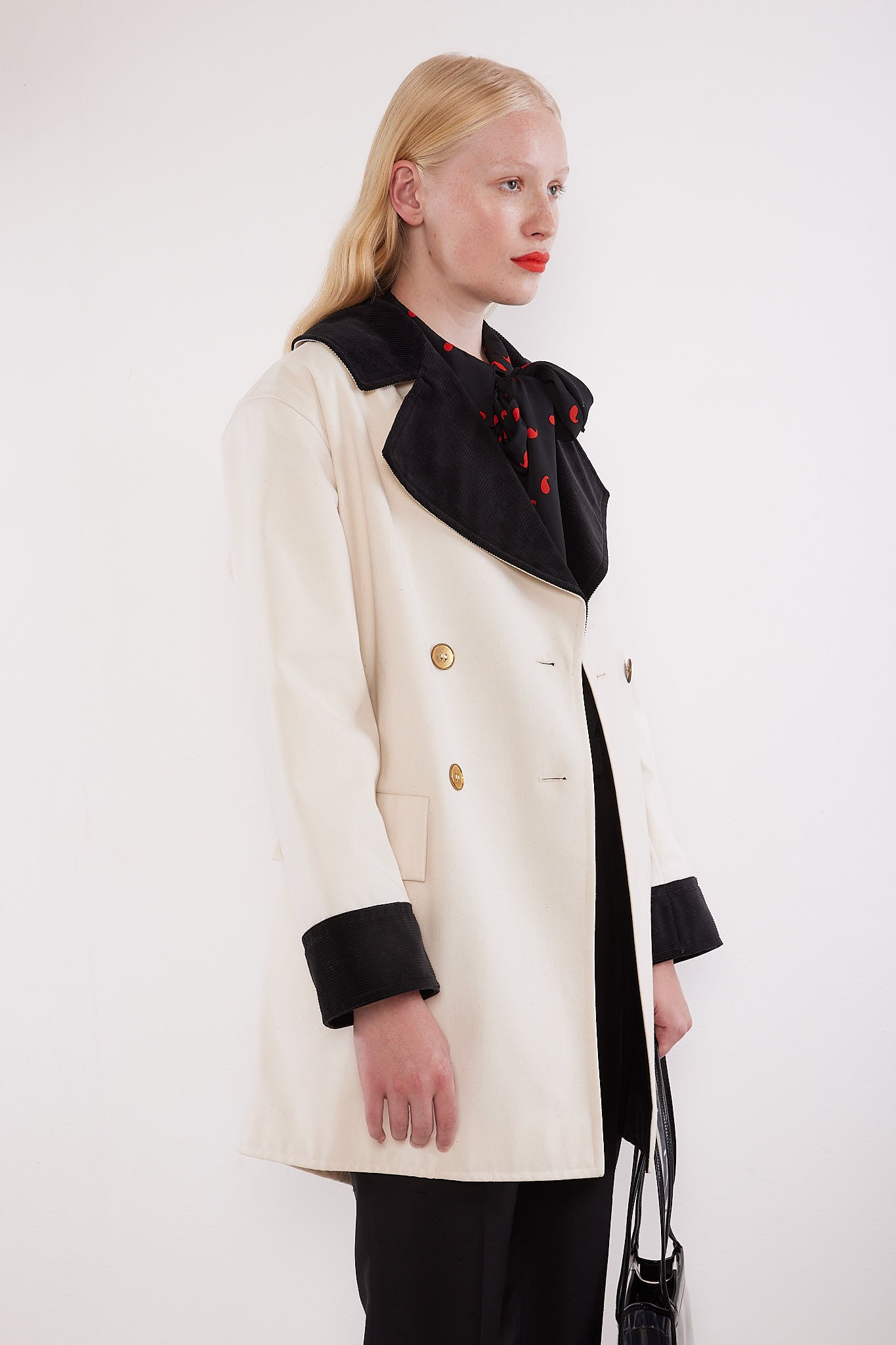 Yves Saint Laurent <br> 70's canvas & corduroy coat