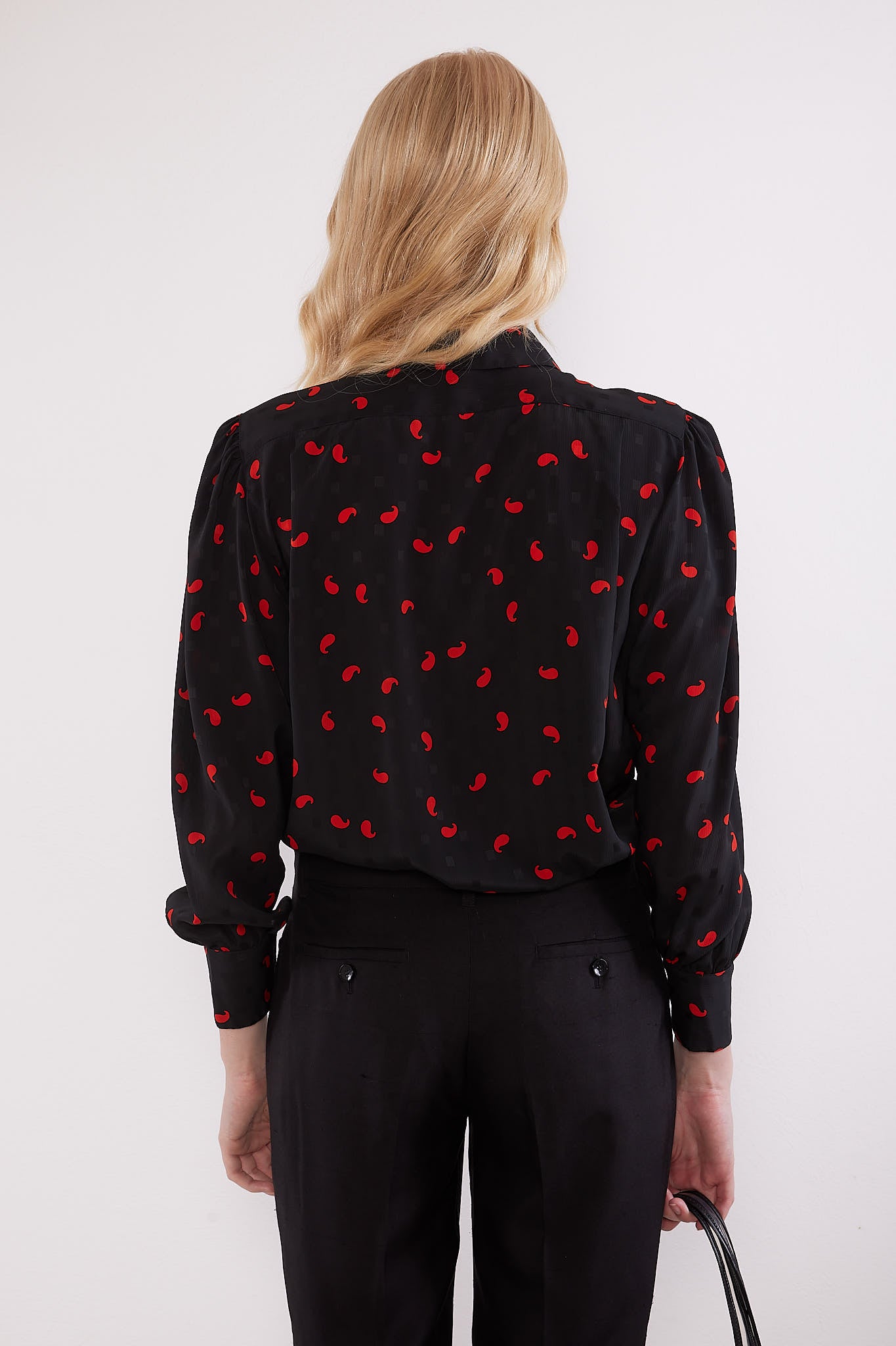 Ted Lapidus <br> 1970's print shirt with removable neck tie
