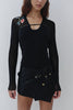 Sonia Rykiel <br> 80's quilted micro mini skirt