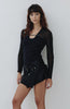 Sonia Rykiel <br> 80's quilted micro mini skirt