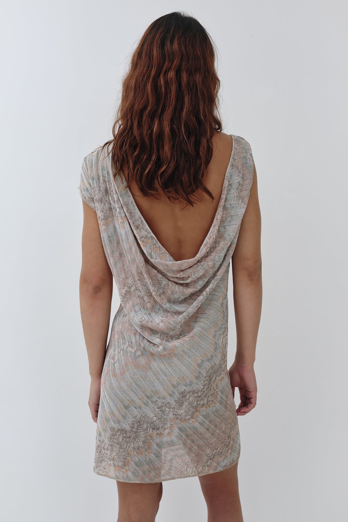 Missoni <br> Y2K reversible metallic pastels space knit dress