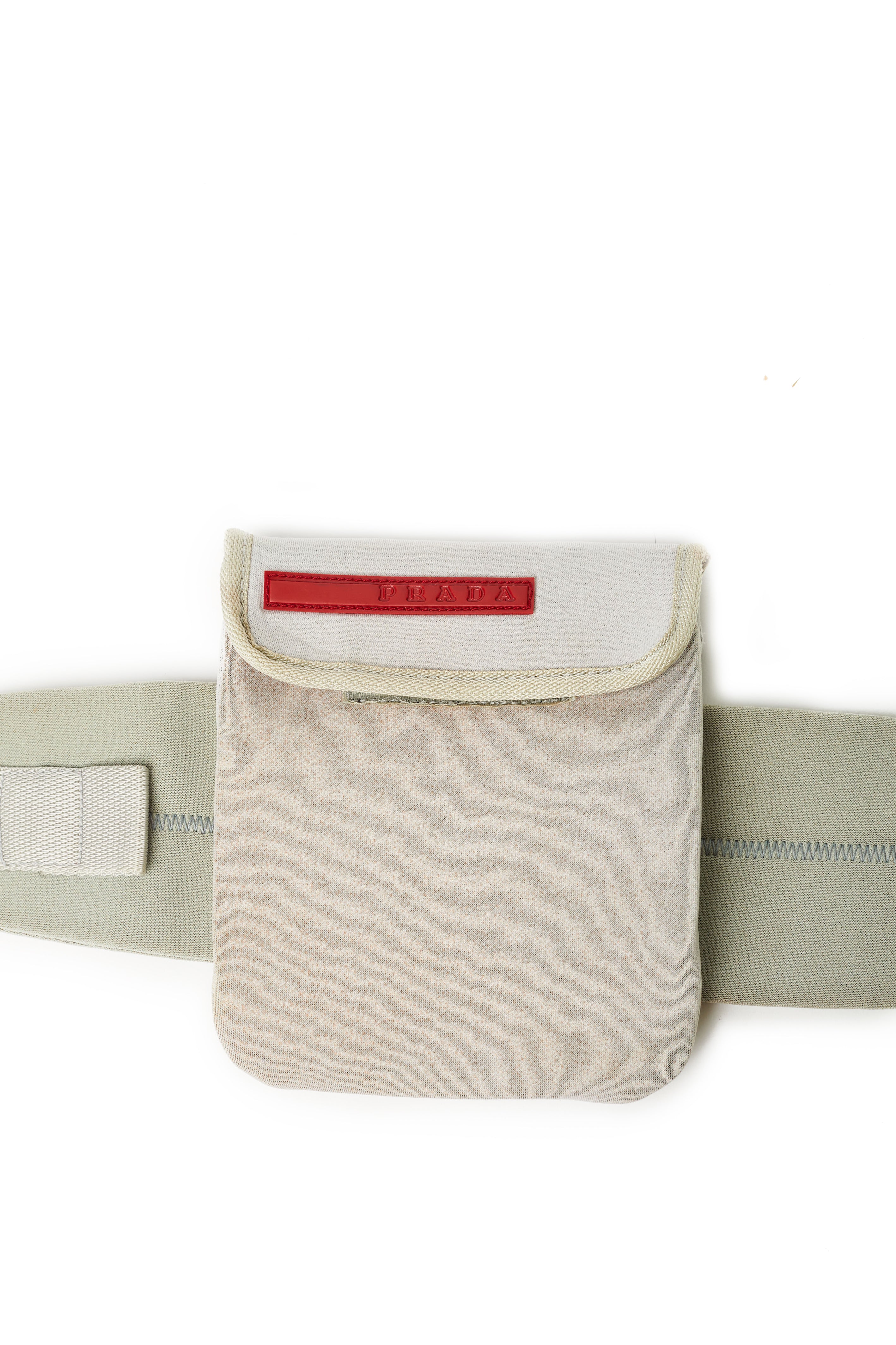 Prada Logo Patch Belt Bag In F0011 Rosso, ModeSens